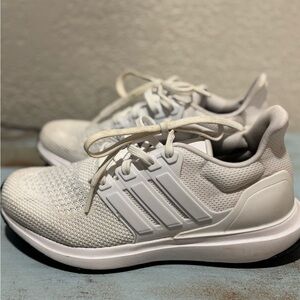 Adidas Light Gray Athletic Sneakers Big Kid 4.5